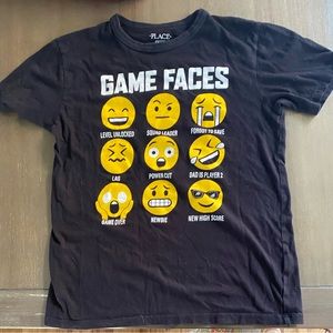 Brand Place emoji shirt size large in youth boys